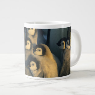 Caneca De Café Grande Pinguins-imperadores filhotes em creche, Aptenodyt