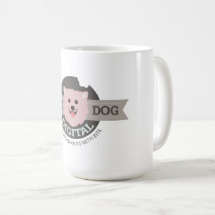 Caneca de Café Grande Pink Dog Digital