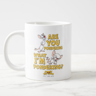 Caneca De Café Grande Pinky e o Cérebro | Você Está Ponderando?