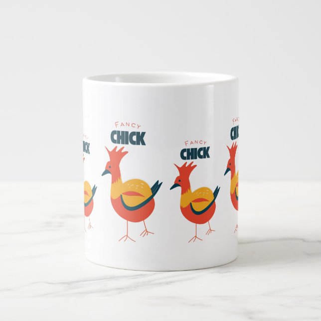 Caneca De Café Grande Pintinho rico (Frente)