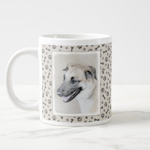 Caneca De Café Grande Pintura Chinook (Ouvidos Helicópteros) - Arte Can