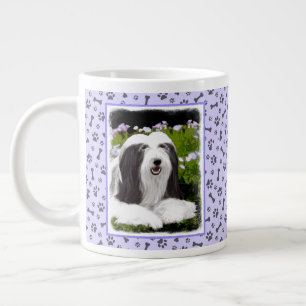 Caneca De Café Grande Pintura Collie com Manteiga - Arte Cachorra Origin
