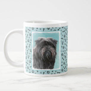 Caneca De Café Grande Pintura de Affenpinscher - Arte de Cachorro Origin