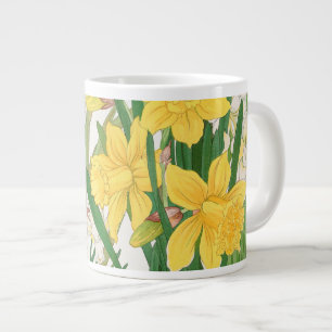 Caneca De Café Grande Pintura em Xilogravura de Narciso, Tanigami Kônan,