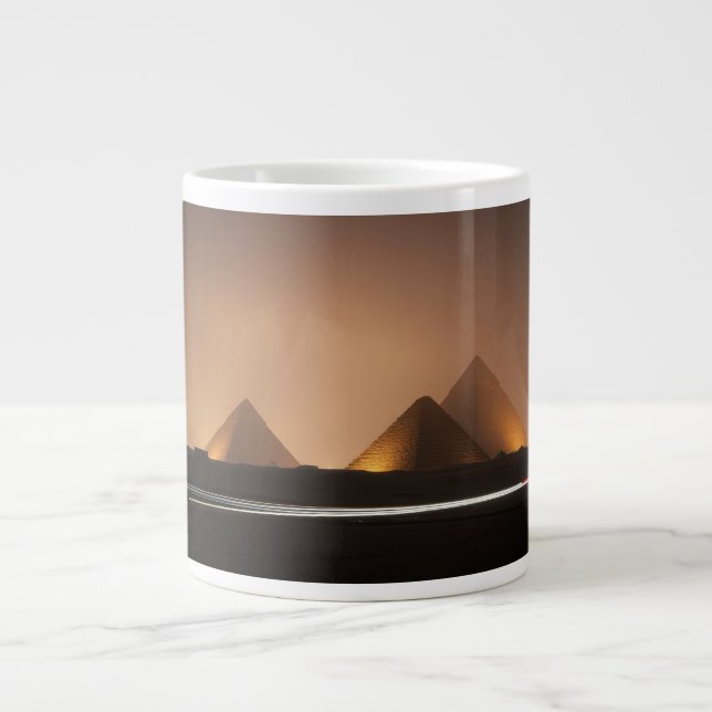 Caneca De Café Grande Pirâmides Incríveis (Frente)
