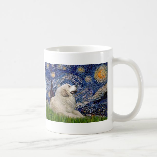 Caneca De Café Grande Pirineus 2 - Noite Estrelada (Direita)