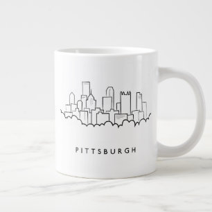 Caneca De Café Grande Pittsburgh Pennsylvania
