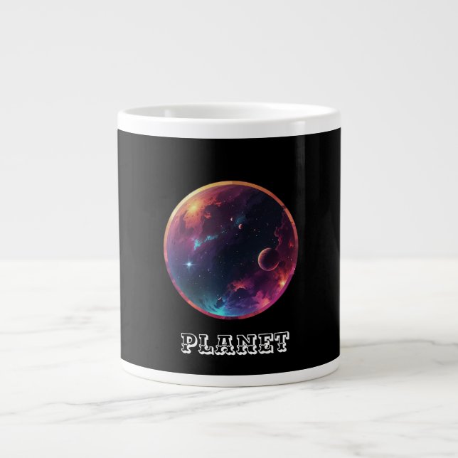 Caneca De Café Grande Planeta (Frente)