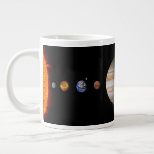 Caneca De Café Grande PLANETAS DO SISTEMA SOLAR - PULMÃO gigante de 20 