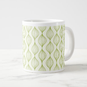 Caneca De Café Grande Plano de fundo verde vertical