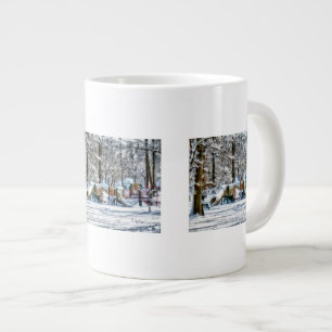 Caneca De Café Grande Playground de inverno
