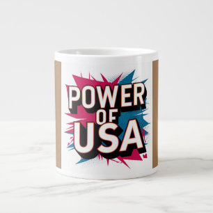 Caneca De Café Grande Poder da USA Mug - Patriótico Americano