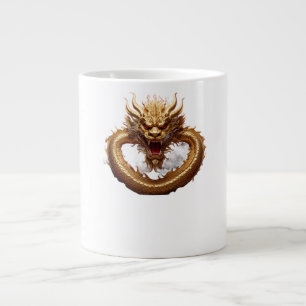 Caneca De Café Grande Poder do Dragão Chinês