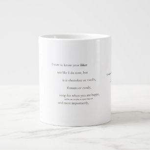 Caneca De Café Grande Poesia Coffee Mug