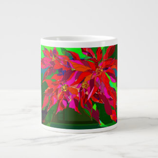 Caneca De Café Grande Poinsettia