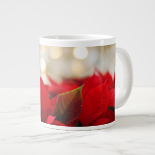 Caneca De Café Grande Poinsettia de Natal