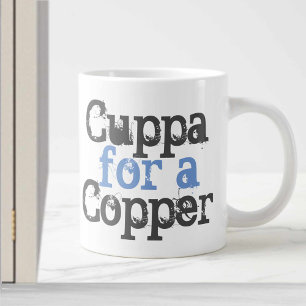 Caneca De Café Grande Polícia Mug - Cuppa para Cobre