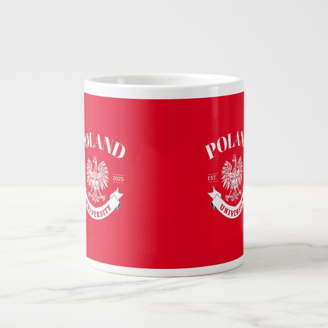 Caneca De Café Grande Polônia universitário (Frente)