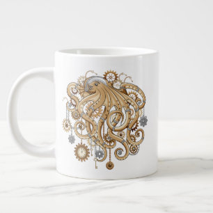 Caneca De Café Grande Polvo Steampunk Retro Fantasia Mecânica