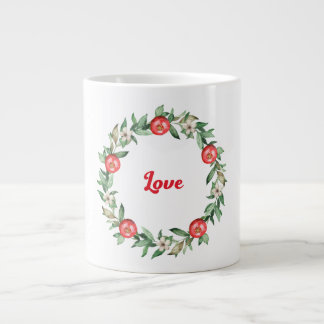 Caneca De Café Grande Pomegranato Cor-de-rosa Jumbo Love Mug