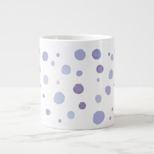 Caneca De Café Grande pontos pintados à mão
