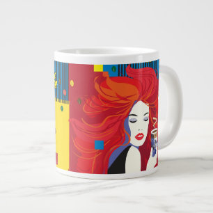 Caneca De Café Grande POP-ART Trendent, de Café Lindo Moda