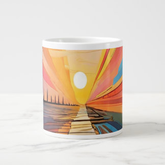 Caneca De Café Grande Por do Sol