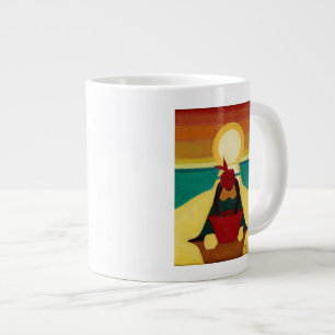 Caneca De Café Grande Por do sol africano 2009