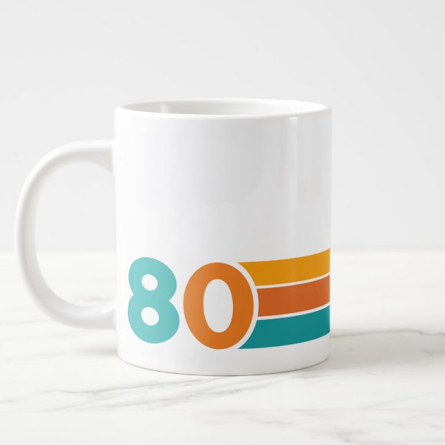 Caneca De Café Grande Pôr do Sol Retro 80 (Esquerda)