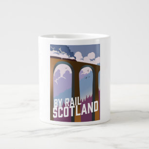 Caneca De Café Grande Por Rail Scotland