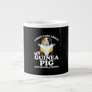Caneca De Café Grande Porco-guineense Eu Me Preocupo Com Meu Porco-guine