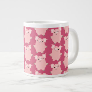 Caneca De Café Grande Porcos de Cartoon Bonitos, Suspiros