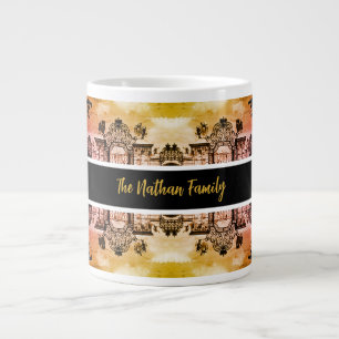 Caneca De Café Grande Portão do castelo Belvedere Viena Áustria Vintage