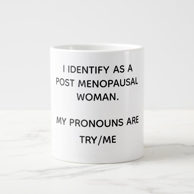 Caneca De Café Grande Pós-Menopausa (Frente)