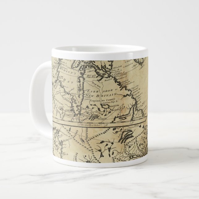 Caneca De Café Grande Posse Britânica na América do Norte 2 (Frente Esquerda)