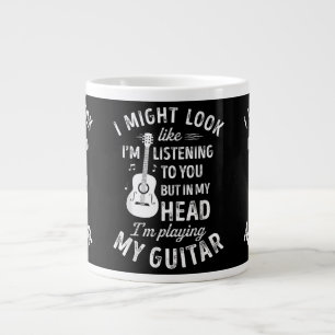 Caneca De Café Grande Posso parecer que estou ouvindo você, Guita Engraç