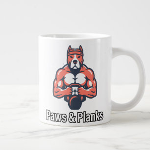 Caneca De Café Grande Pôster de condicionamento físico canino muscular P