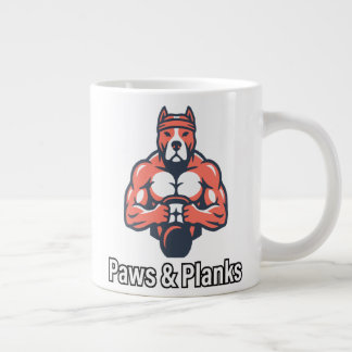 Caneca De Café Grande Pôster de condicionamento físico canino muscular P