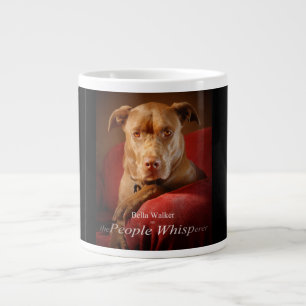 Caneca De Café Grande Poster de Filme de Mix Dog de Pit de Chocolate