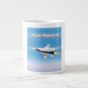 Caneca De Café Grande Poster de Jato da Força Aérea