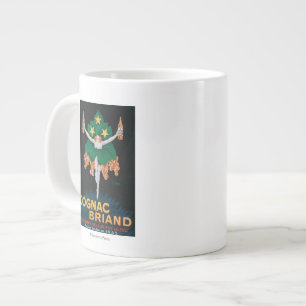 Caneca De Café Grande Poster de Promocional Cognac Briand