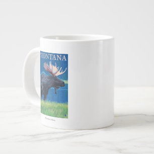 Caneca De Café Grande Poster Viagens vintage MontanaMoose