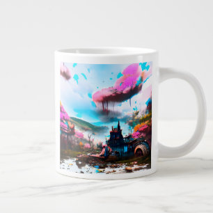 Caneca De Café Grande Posto Apocalyptic Fairy Tale Land