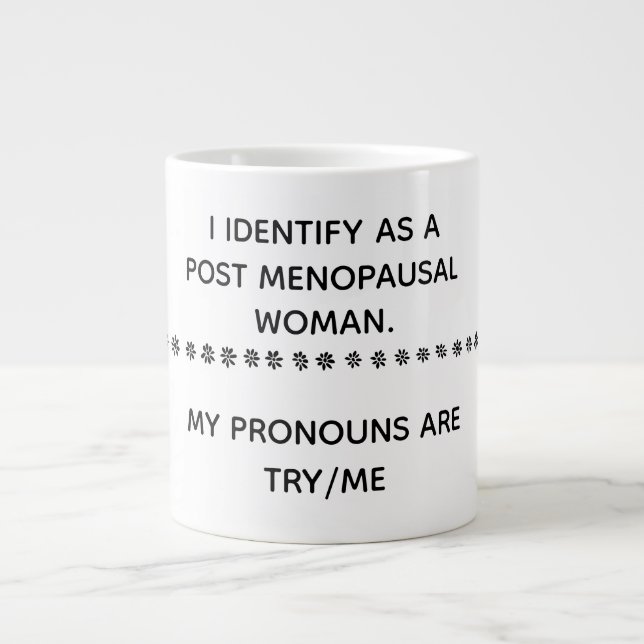 Caneca De Café Grande Posto Menopausal (Frente)