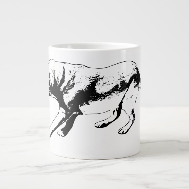 Caneca De Café Grande Posto - Perfil Lado (Frente)