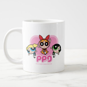 Caneca De Café Grande Powerpuff Girls Team Incrível