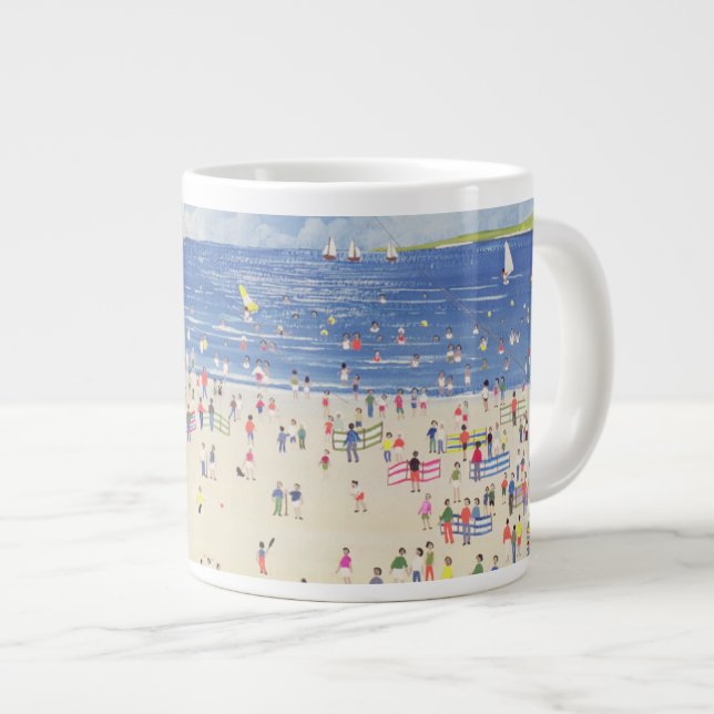 Caneca De Café Grande Praia da nuvem (Frente Esquerda)