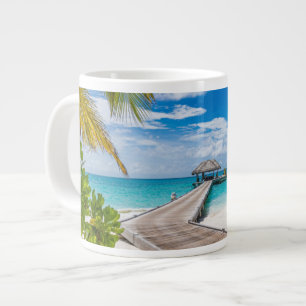 Caneca De Café Grande Praias Tropicais Ilhas Madeira Maldivas