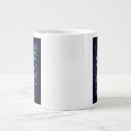 Caneca De Café Grande Preciso de terapia, sou delulu