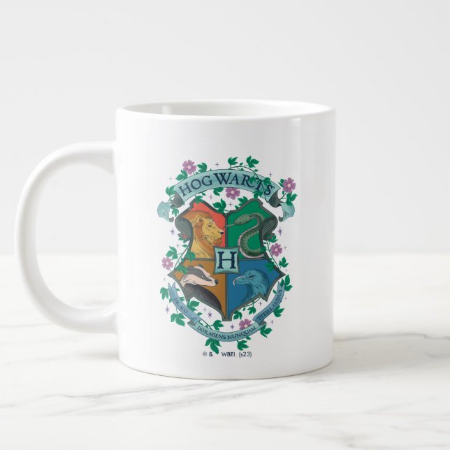 Caneca De Café Grande Prender Floral HOGWARTS™ (Esquerda)